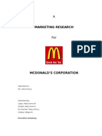 Marketing Research: Submitted To: Ms. Clara Arroyo