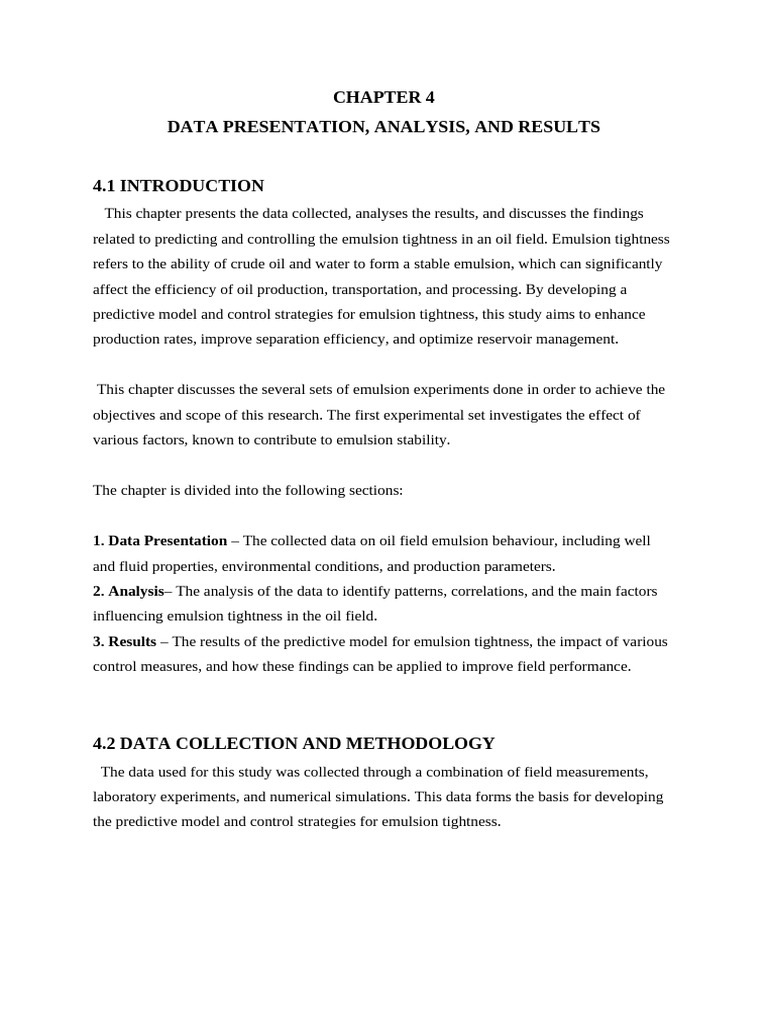 Bright Project Chapter 4 | PDF | Emulsion | Petroleum Reservoir