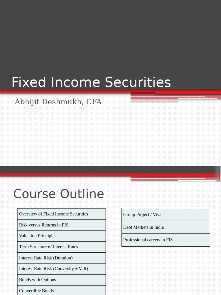 Types of Fixed Income Securities Overview | PDF | Bonds (Finance ...