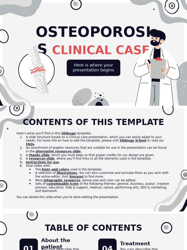 Osteoporosis Clinical Case Presentation | PDF | Planets | Solar System