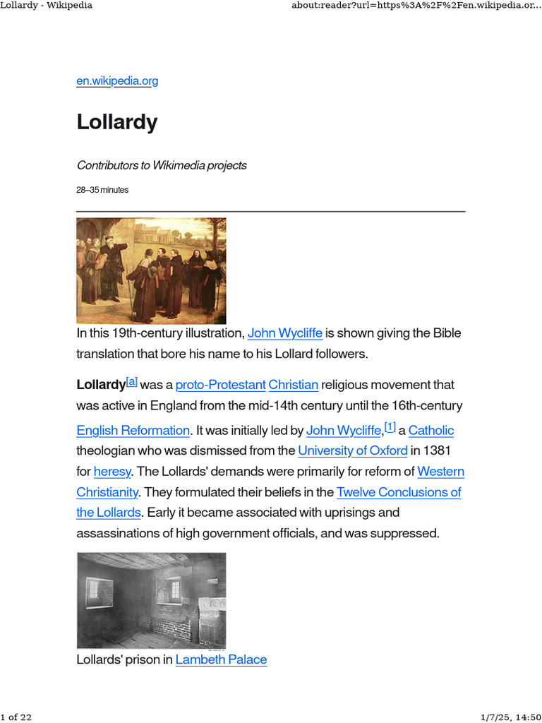 Lollardy | PDF