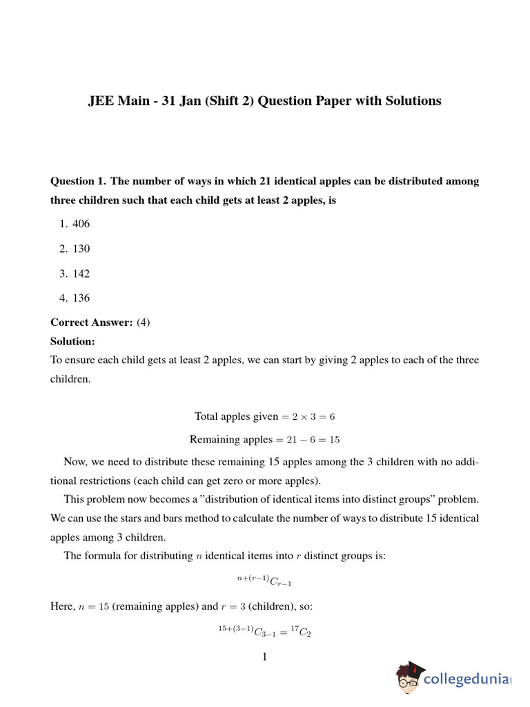 Watermarked 31 Jan Shift 2 | PDF | Ellipse | Perpendicular