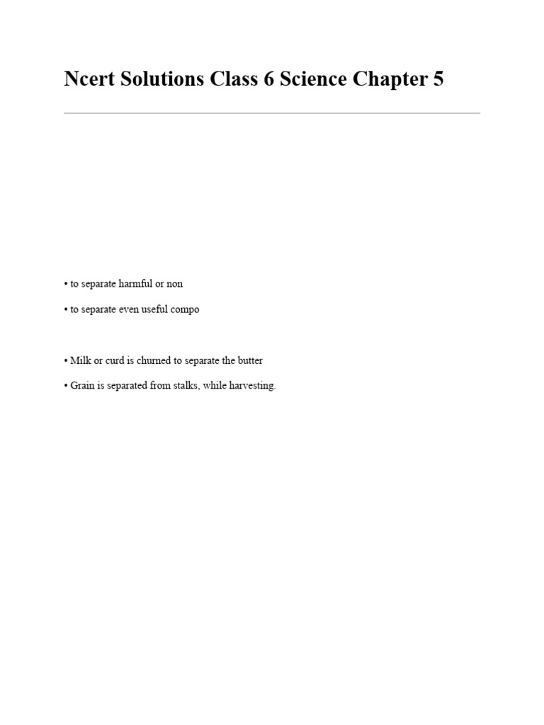 Separation Methods in Daily Life | PDF | Filtration | Mixture