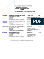 Development Review Committee: (REVISED 11/18/2008) Monday, December 8, 2008 9:30 A.M