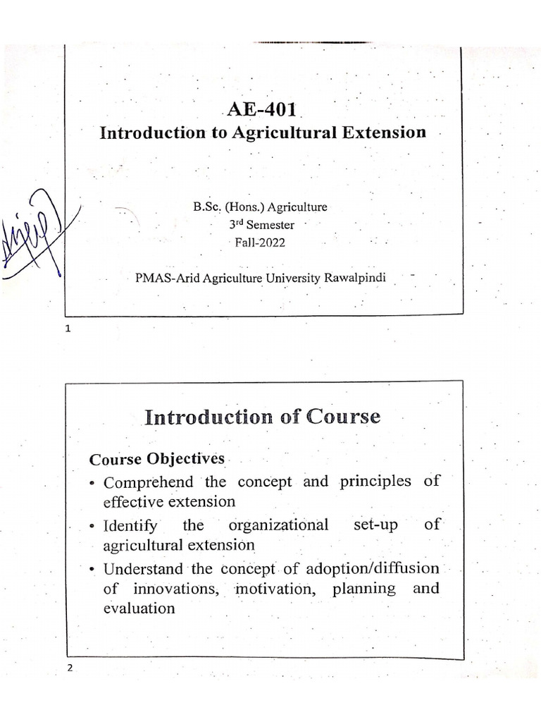 Extension Notes | PDF