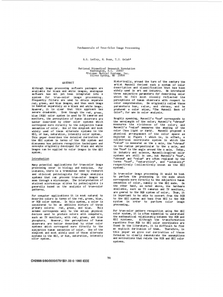 Color pdf vision psychophysics