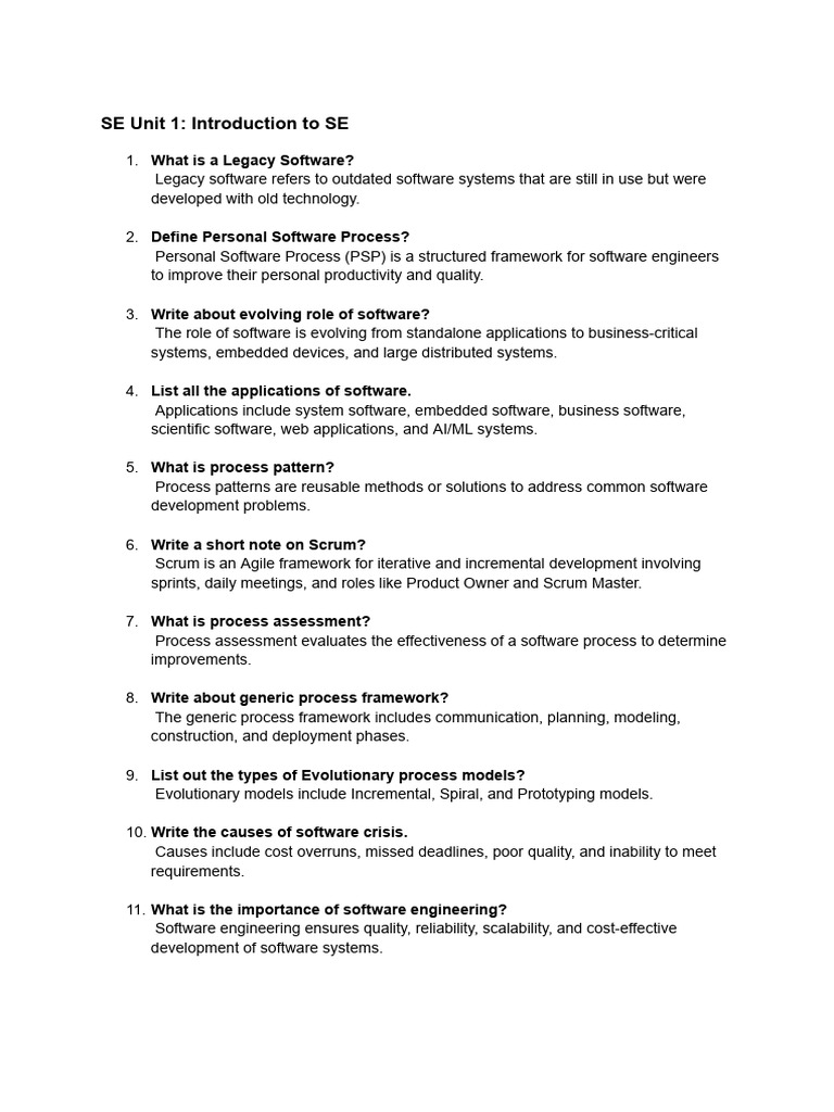 Software Engineering Concepts Overview | PDF | Software Testing ...