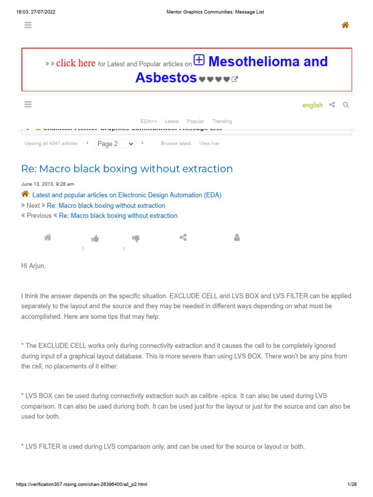 Mentor Graphics Communities_ Message List | PDF | Computing | Computer