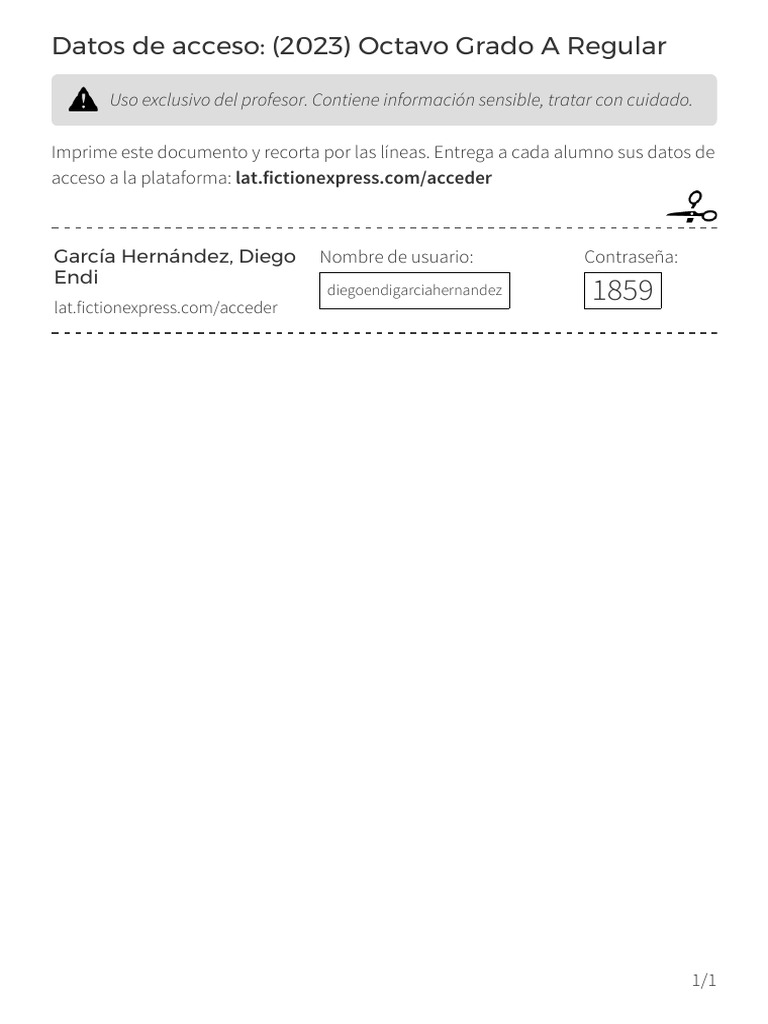 Accesos 2023 Octavo Grado A Regular | PDF