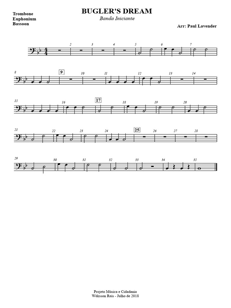 Bugler_s Dream - Trombone | PDF | Marching Bands | Music