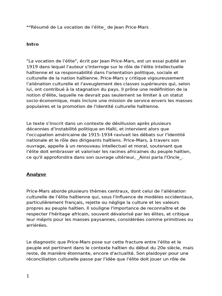 Résumé de 