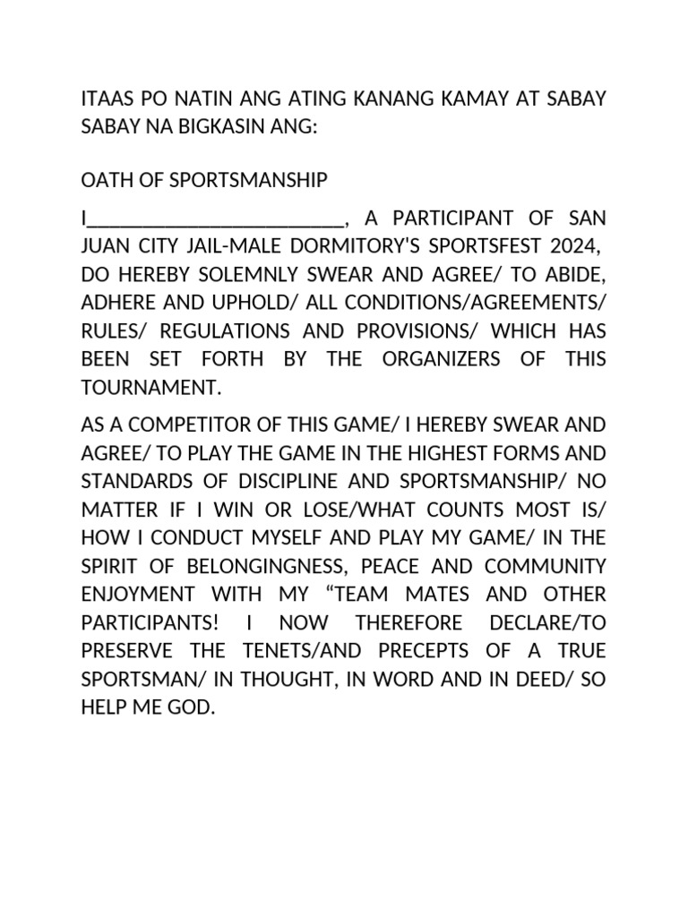 Oath Sportsfest | PDF