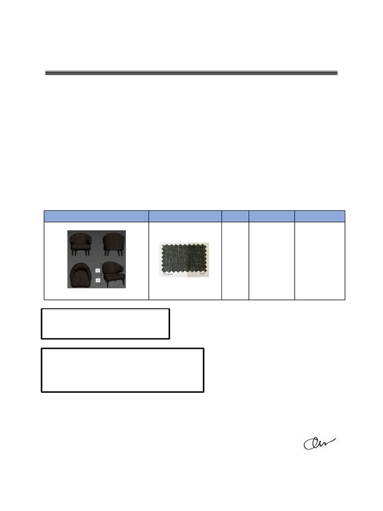Penawaran Sofa Paranti untuk Serafim | PDF