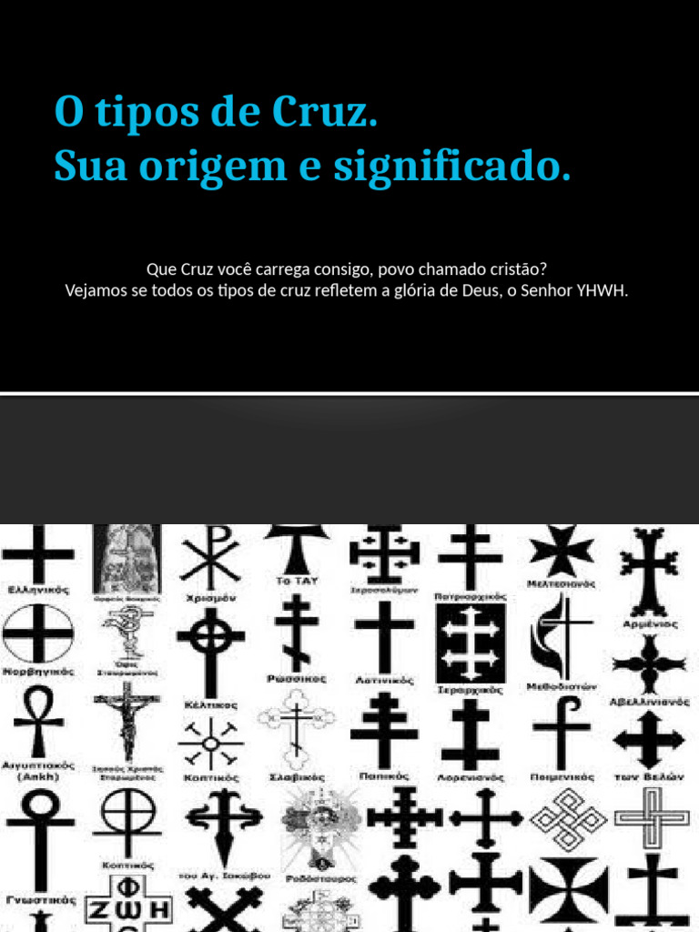 Tipos e Significados de Cruz | PDF | Jesus