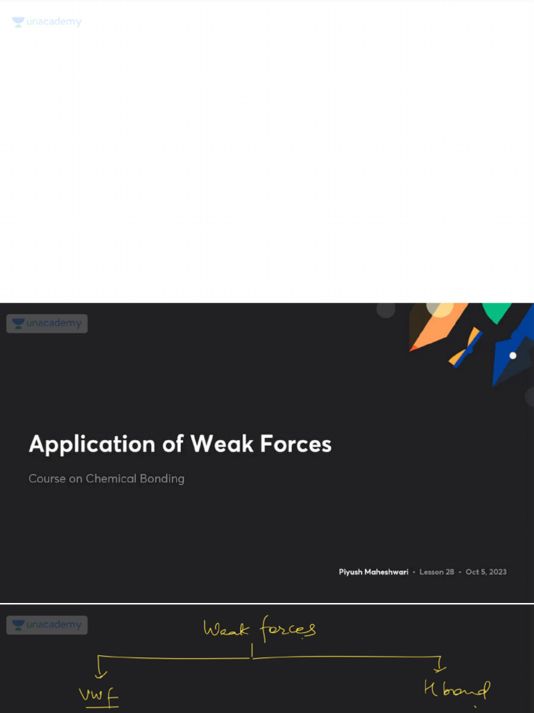 Application of Weak Forces With Anno | PDF