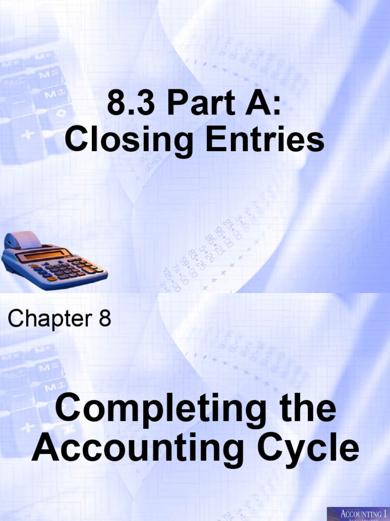 Closing Entries in Accounting Cycle | PDF | Equity (Finance) | Revenue