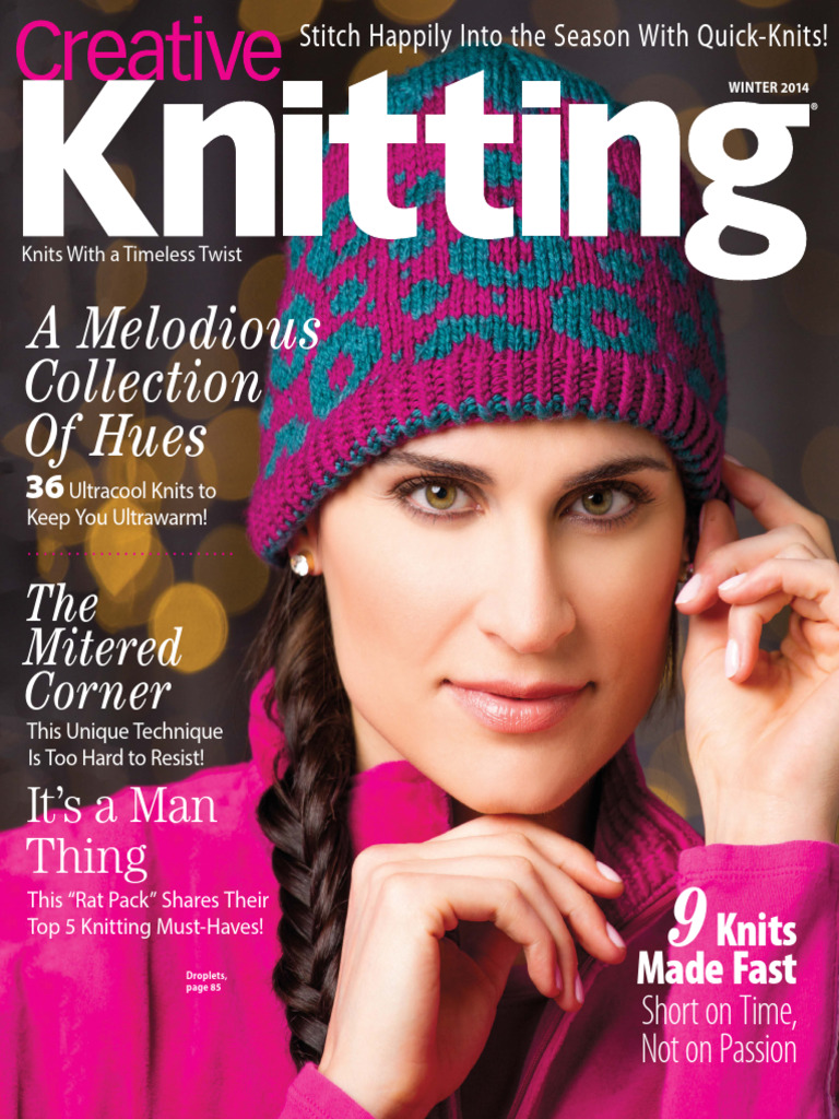 Creative Knitting Winter 2014 Edition | PDF | Knitting | Crochet display picture 1