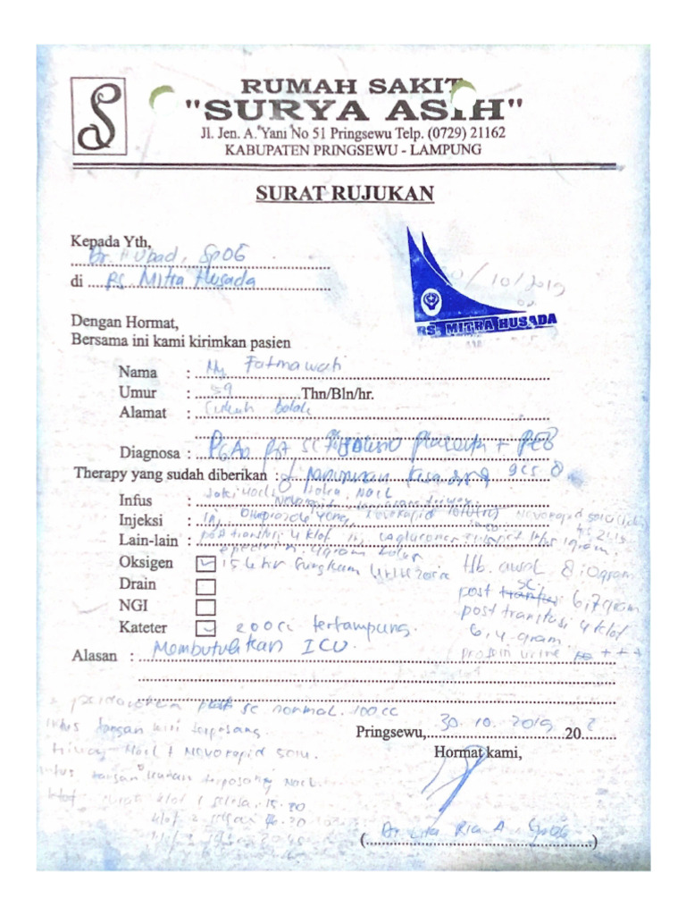 Surat Rujukan Keluar | PDF