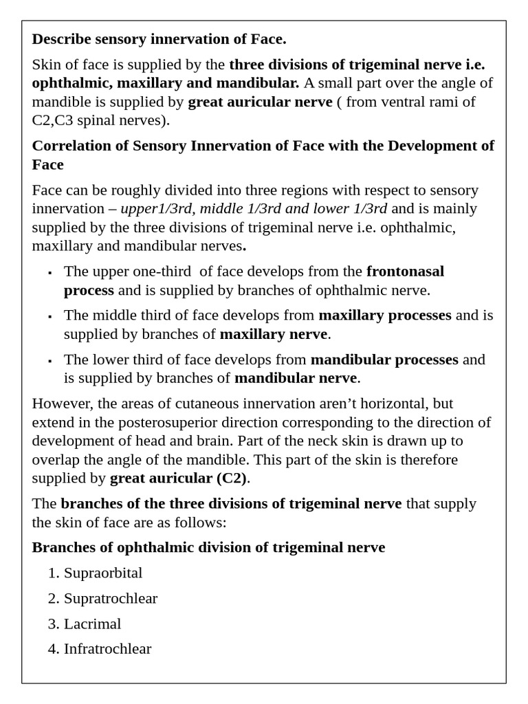 Face 1 Pdf Human Anatomy Human Head And Neck