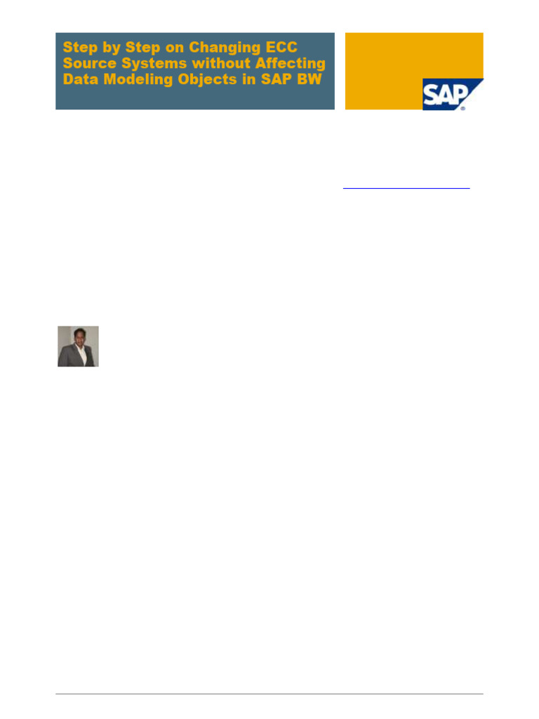 Change ECC Source Systems in SAP BW | PDF | Error Detection And ...