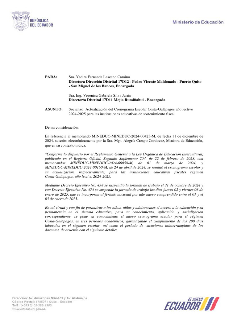Mineduc CZ2 2024 08245 M | PDF | Escuelas | Justicia