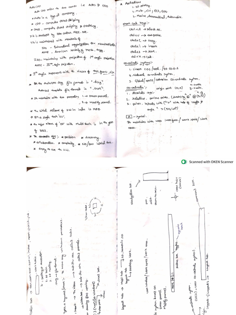 Auto Cad Notes | PDF