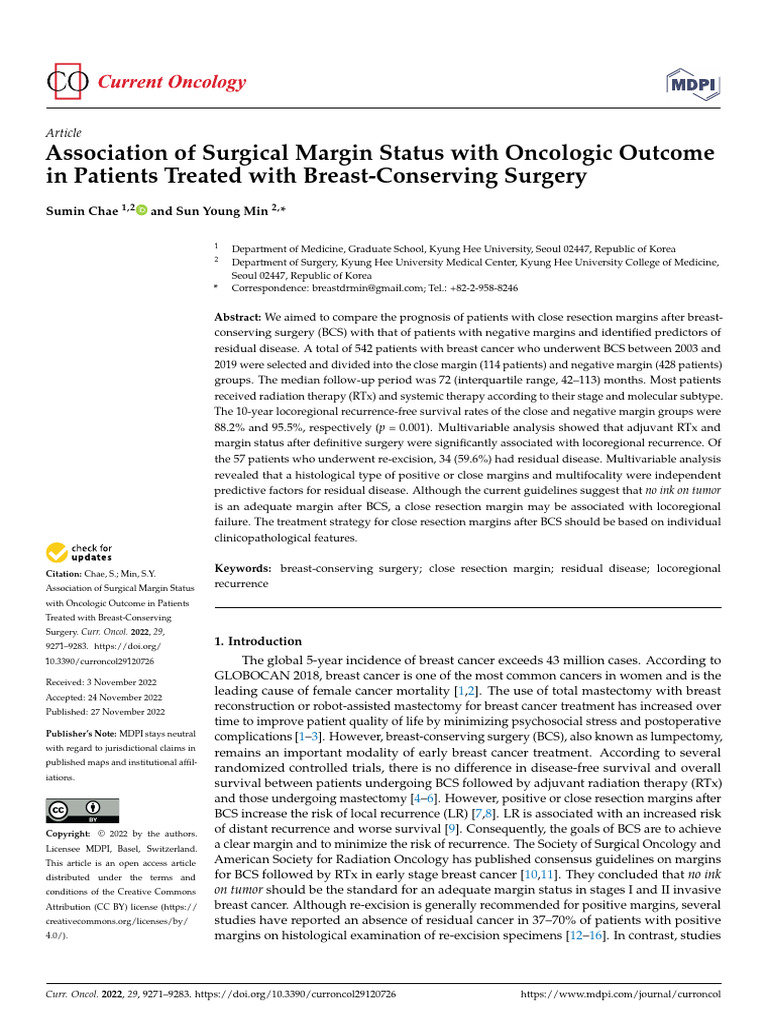 Association of Surgical Margin Status With Oncologic Outcome | PDF ...