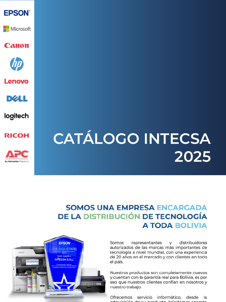 Catálogo de Productos Intecsa 2025 | PDF | Microsoft Office | Escáner ...