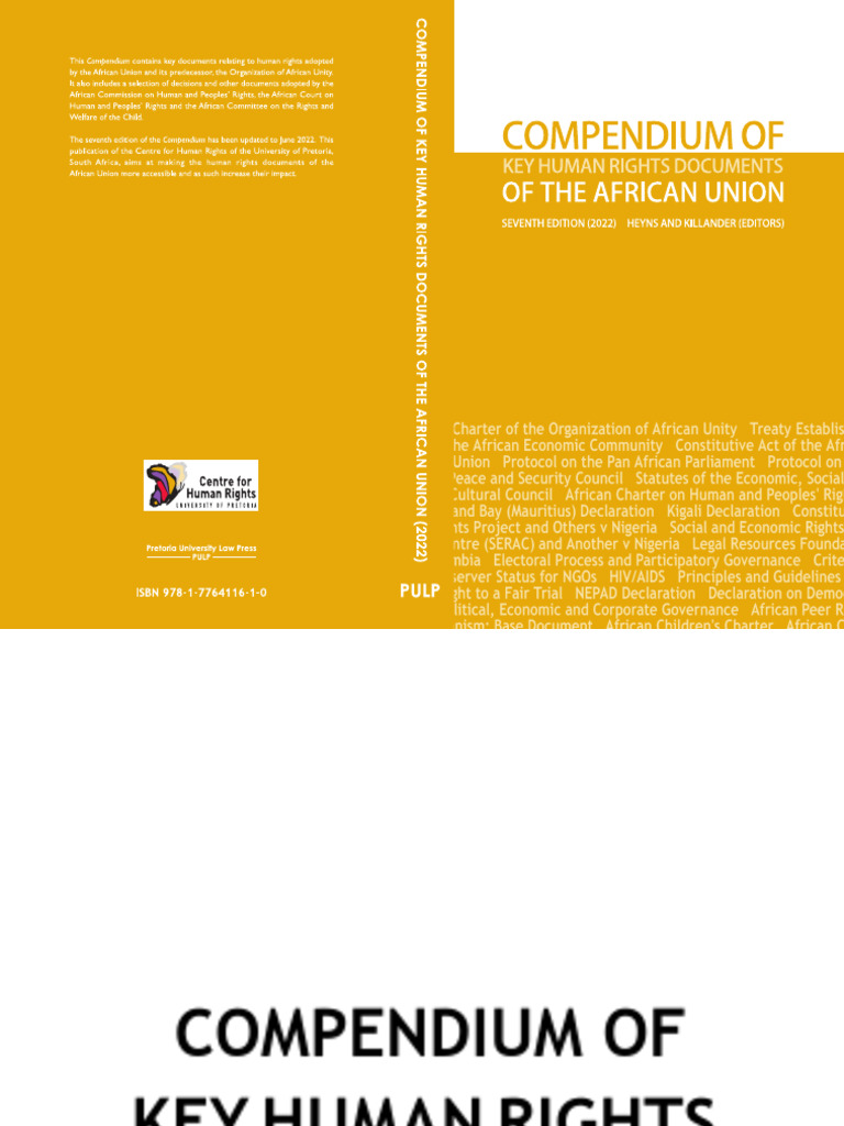 African Union Human Rights Compendium 2022 | PDF | African Union ...