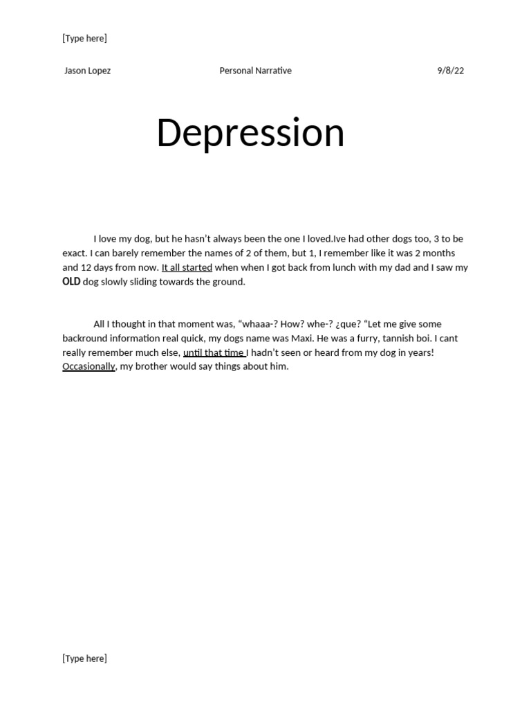 My Journey with Depression and Dogs PDF