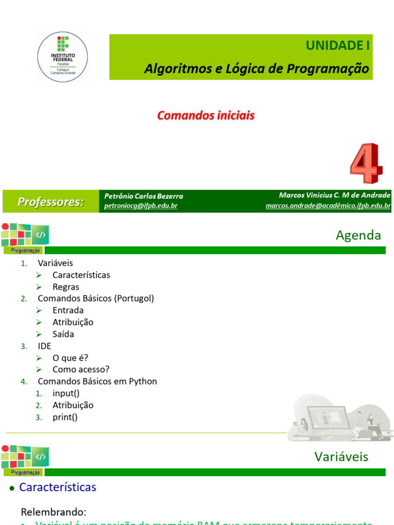 Comandos Básicos em Python | PDF | Python (linguagem de programação ...