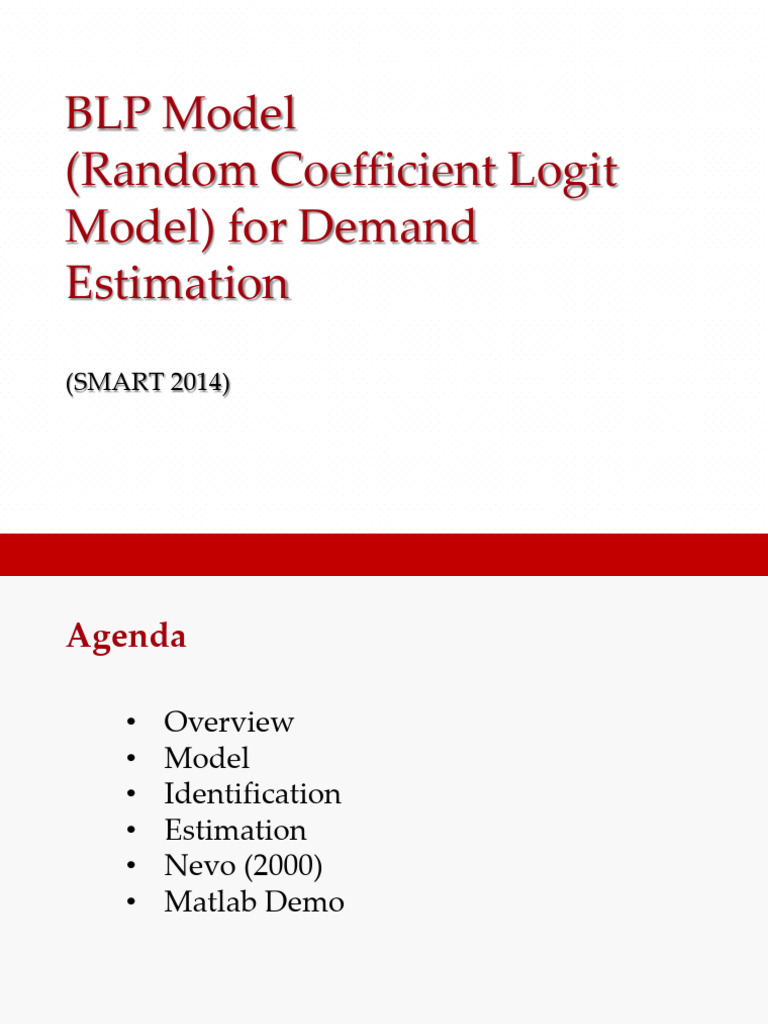 SMART2014 BLPLecture | PDF | Logistic Regression | Statistical Theory
