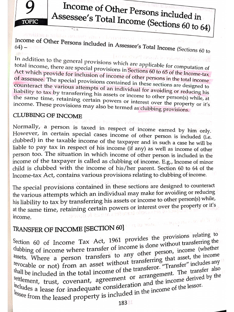 Clubbing of Income | PDF