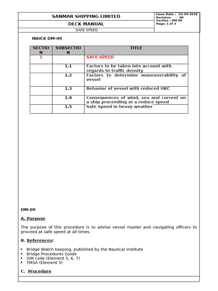 DM 09 Safe Speed | PDF | Radar | Ships