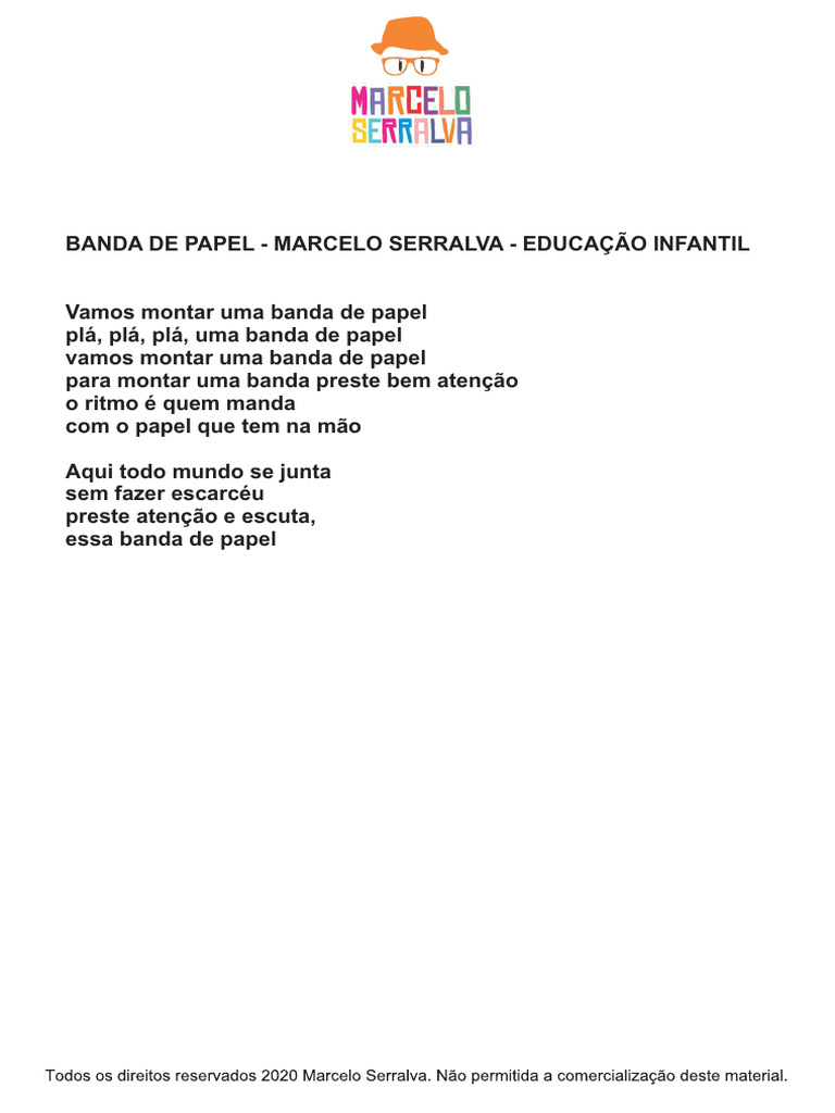 Banda de Papel na Educação Infantil | PDF