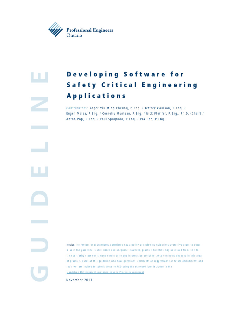 Safety-Critical Software Development Guide | PDF | Intellectual ...