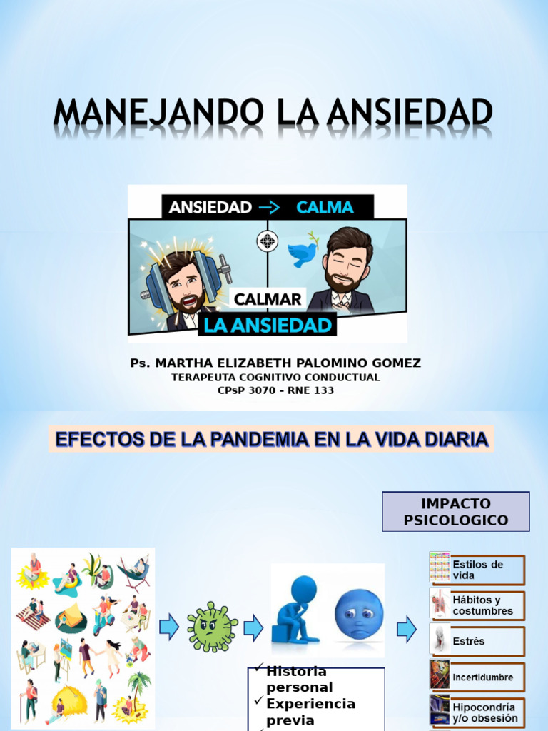Ansiedad: Tipos, Síntomas y Manejo | PDF | Ansiedad | Las emociones
