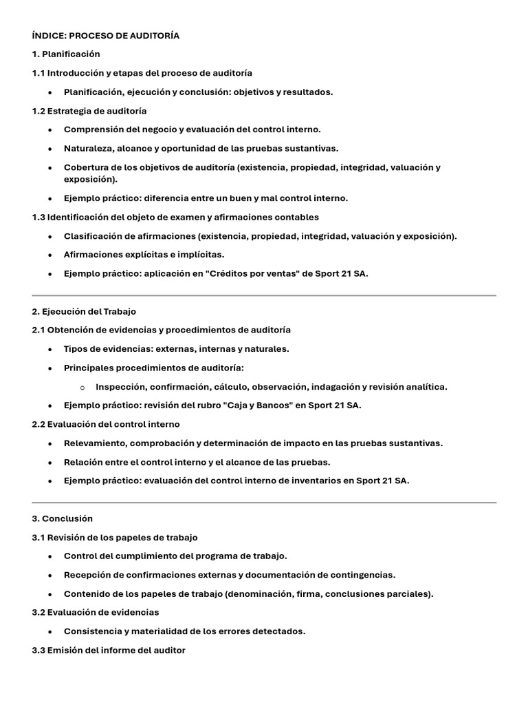 Proceso de Auditoria | PDF | Auditoría | Contralor