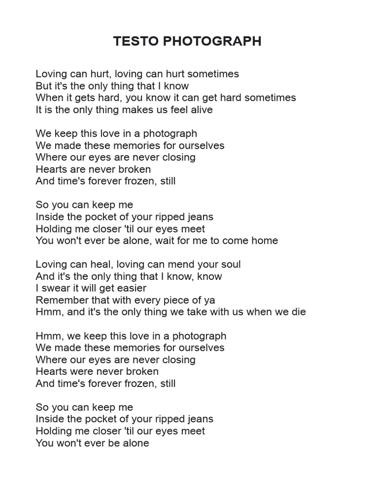 TESTO PHOTOGRAPH | PDF