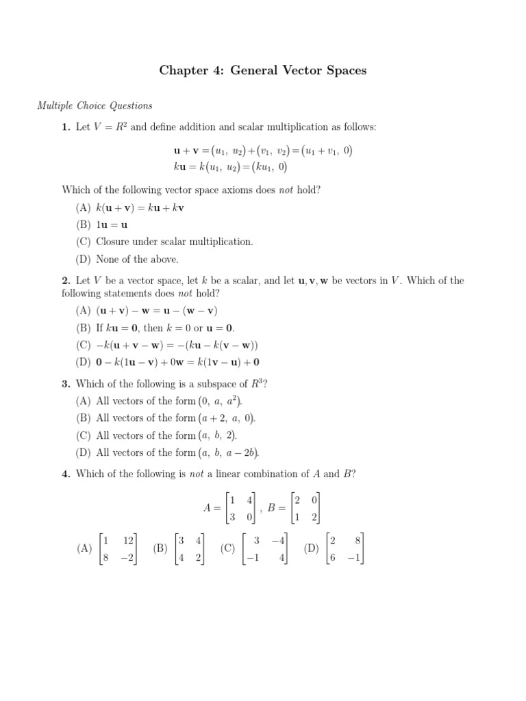 ch04 | PDF | Vector Space | Matrix (Mathematics)