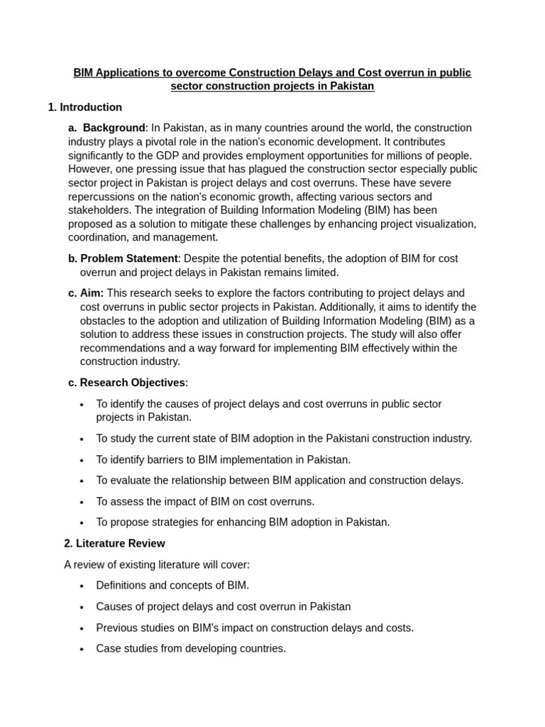 BIM To Overcome Construction Delays and Cost Overruns | PDF | Survey ...