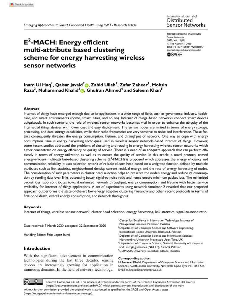E2-MACH Energy Efficient Multi-Attribute Based Clu | PDF | Wireless ...
