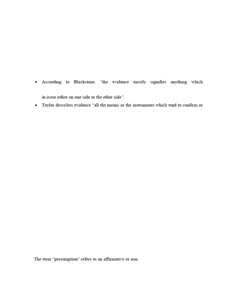 Law of Evidence Answer Ist Internal Examination | PDF | Evidence (Law ...