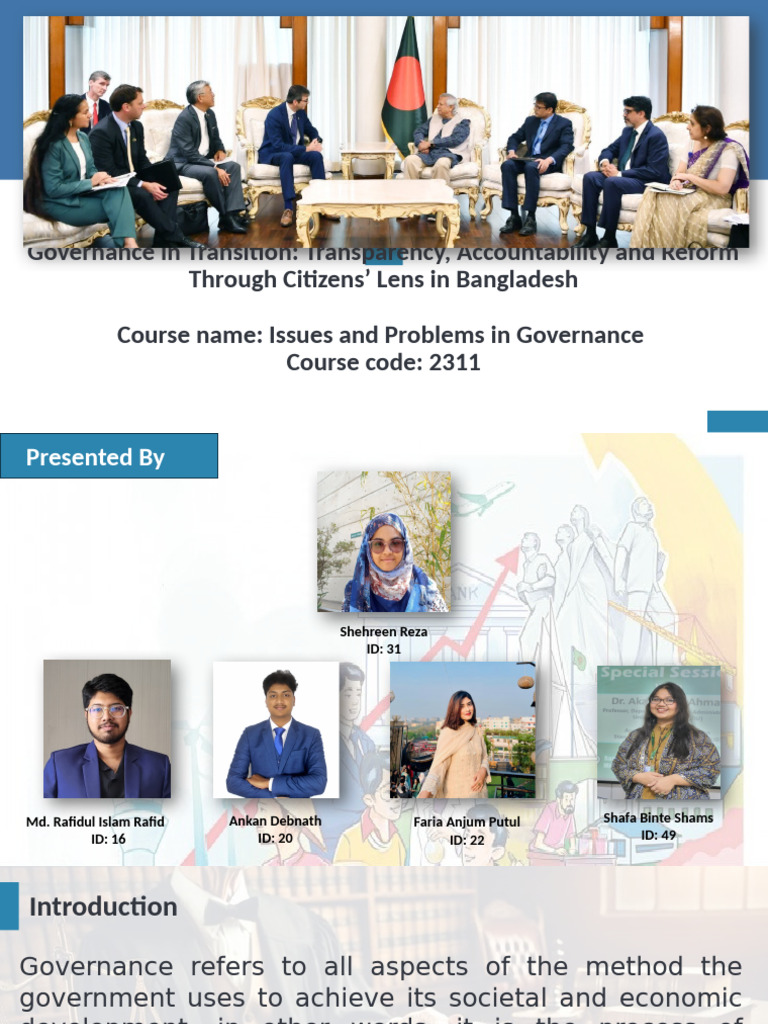 Governance Reform And Accountability In Bangladesh Pdf Governance