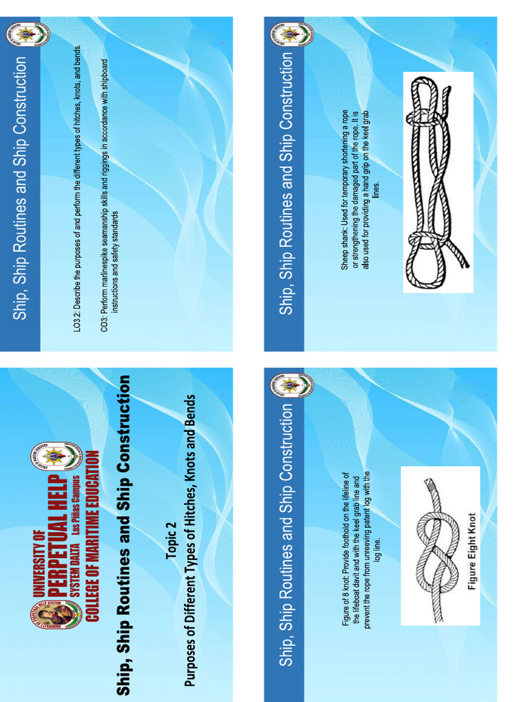 Ship, Ship Routines and Construction - 5knots and Bends | PDF