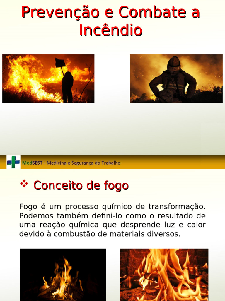 Noções Básicas de Combate A Incêndio | PDF | Incêndios | Combustão