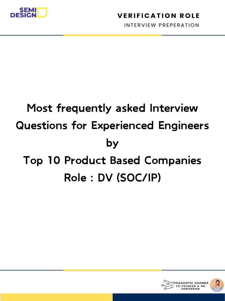 Verification - Profile - Interview Questions | PDF | Formal ...