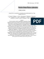 G. Travish et al- Dielectric Wakefield Accelerator Experiments at the SABER Facility