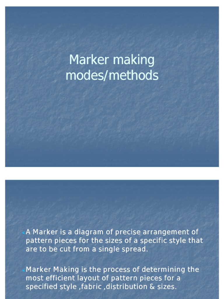 Marker Making in Garment Industry | PDF | Knitting | Textiles