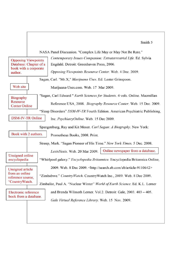 Mla Research Paper Format Example 5 | PDF